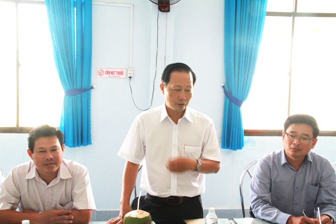 Ông Nguyễn Trúc Sơn – Phó Chủ tịch UBND tỉnh Bến Tre phát biểu tại buổi làm việc.